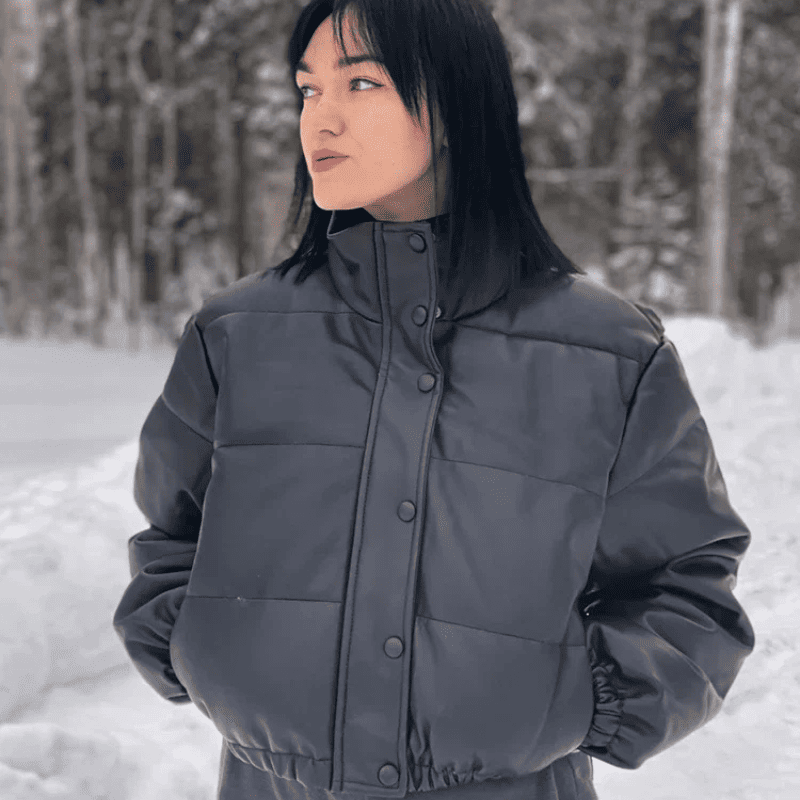 Jaqueta Feminina Puffer Impermeável