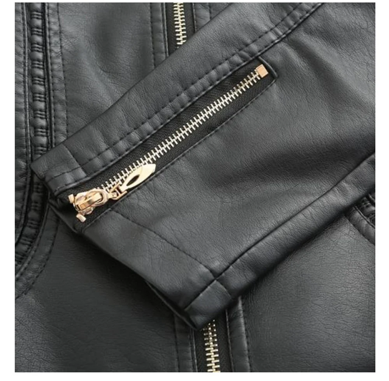Jaqueta de Couro Feminina - Glam Kely