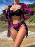 KIT: Conjunto Priscila 3 Peças + Mini protetor Solar + Óculos de Sol