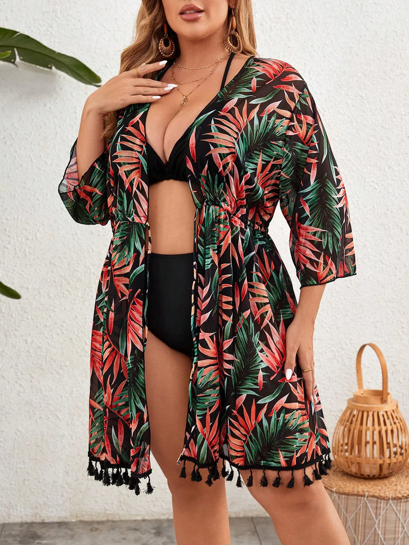Conjunto Biquíni 3 Peças Plus Size Erika