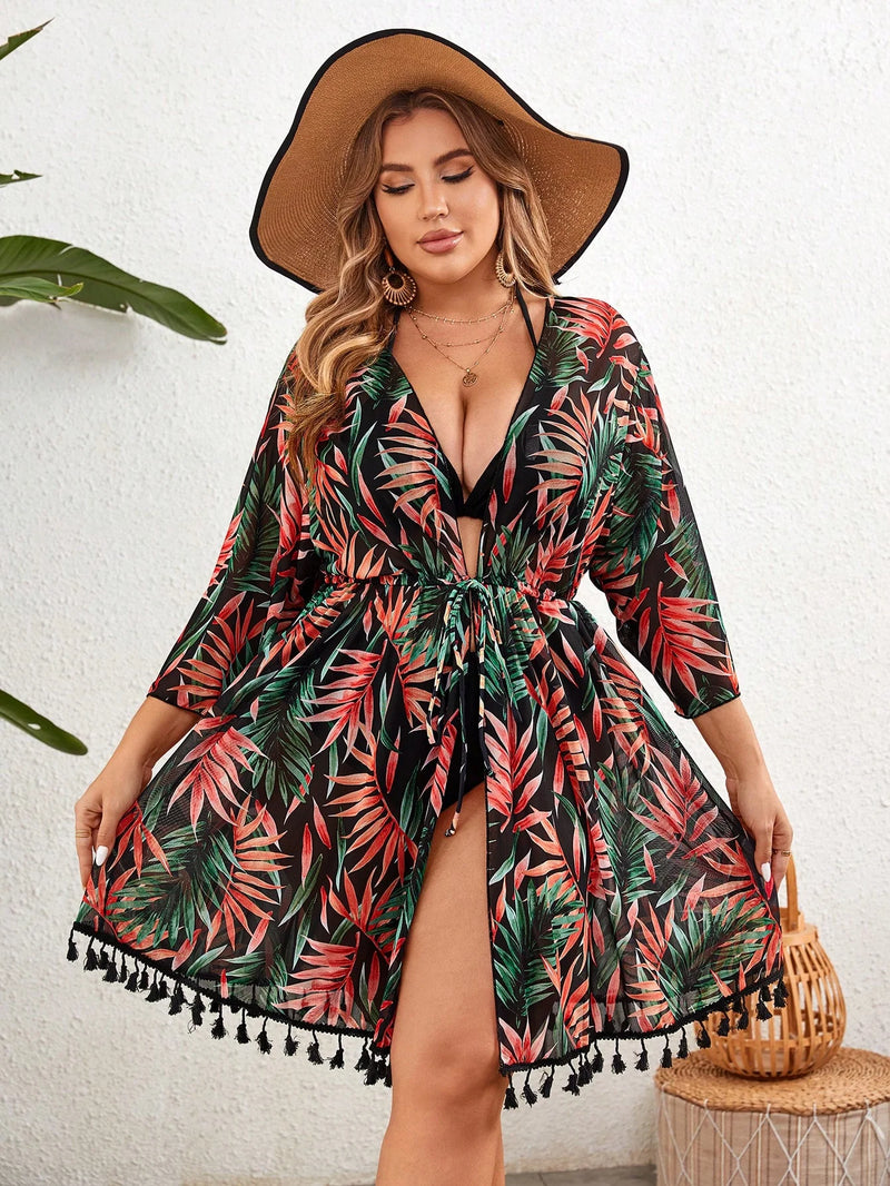 Conjunto Biquíni 3 Peças Plus Size Erika