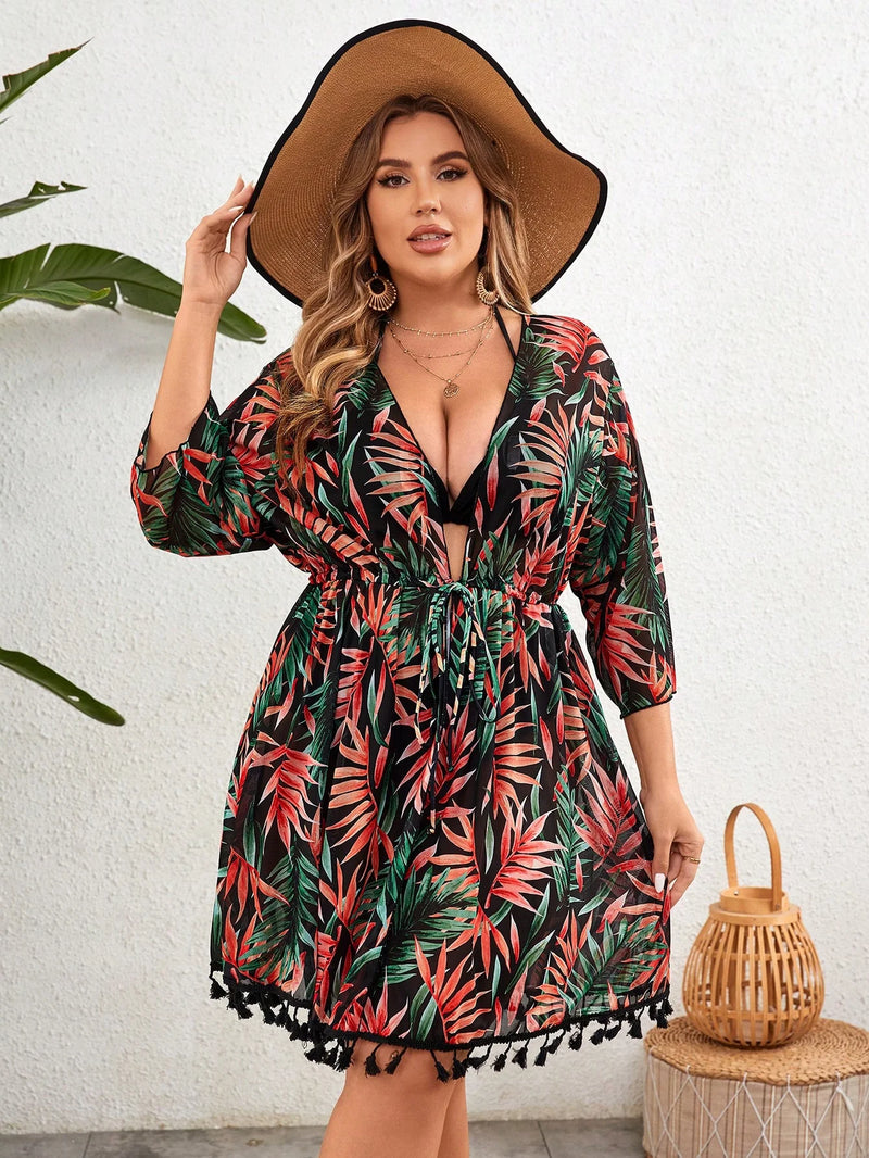 Conjunto Biquíni 3 Peças Plus Size Erika