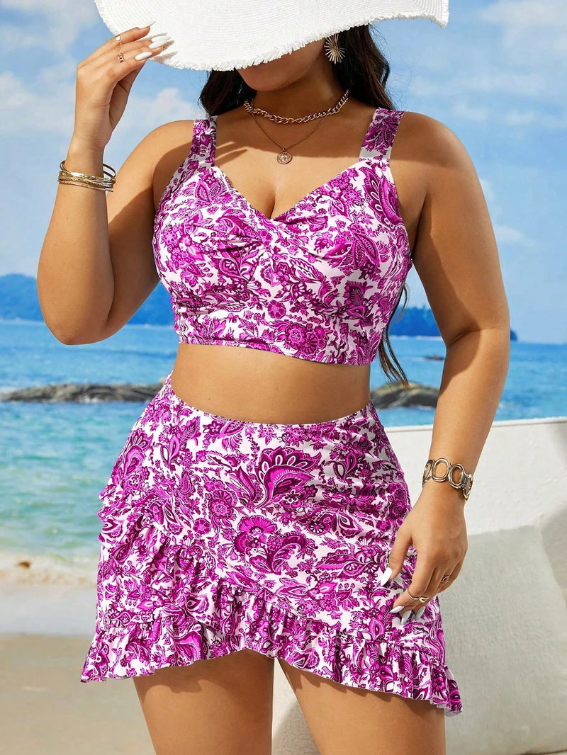 Conjunto Biquíni 3 Peças Plus Size Isis