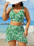 Conjunto Biquíni 3 Peças Plus Size Isis
