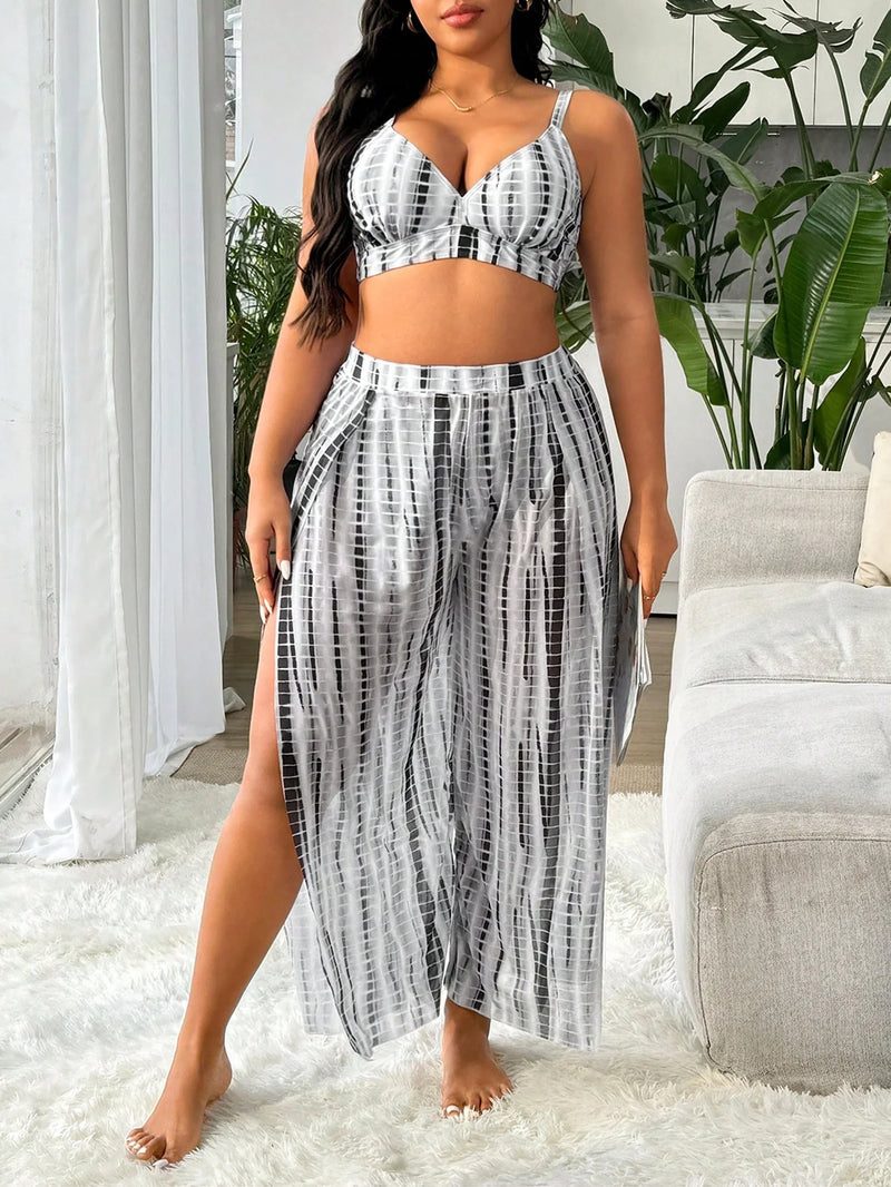 Conjunto Biquíni 3 Peças Plus Size Mirella