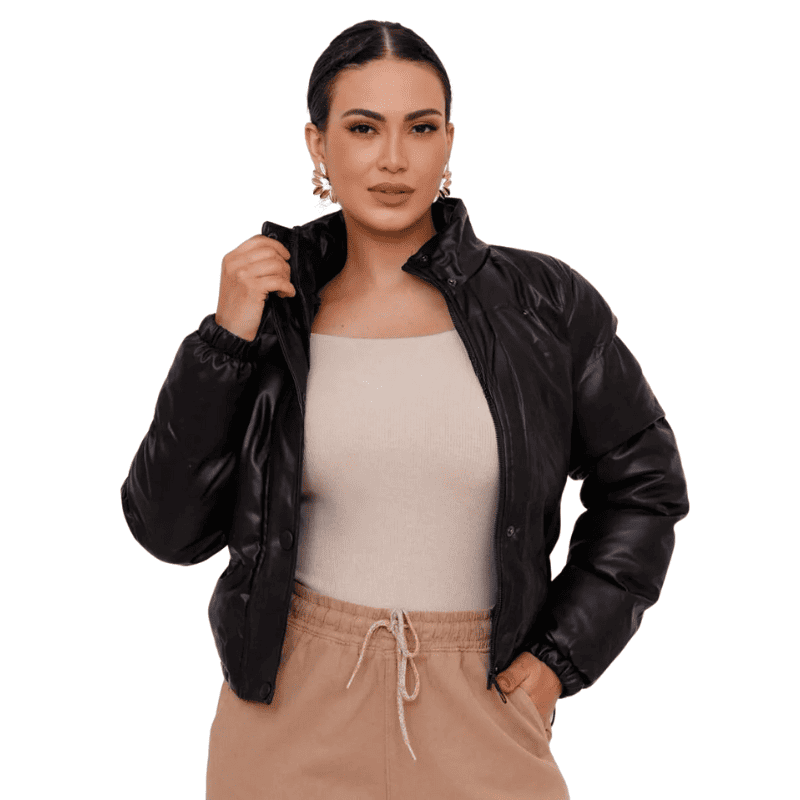 Jaqueta Feminina Puffer Impermeável