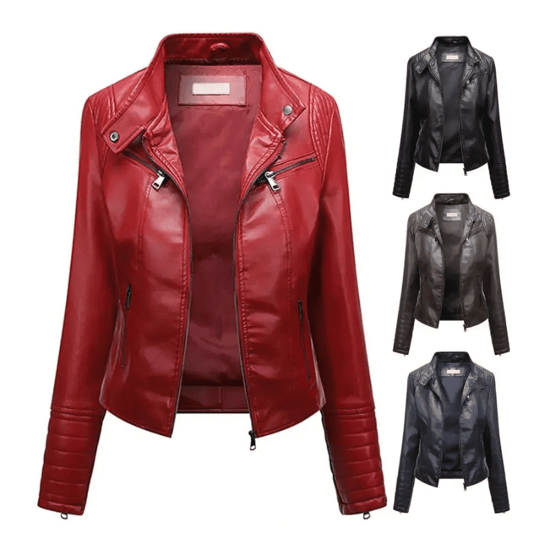 Jaqueta Feminina de Couro - Glam Slim