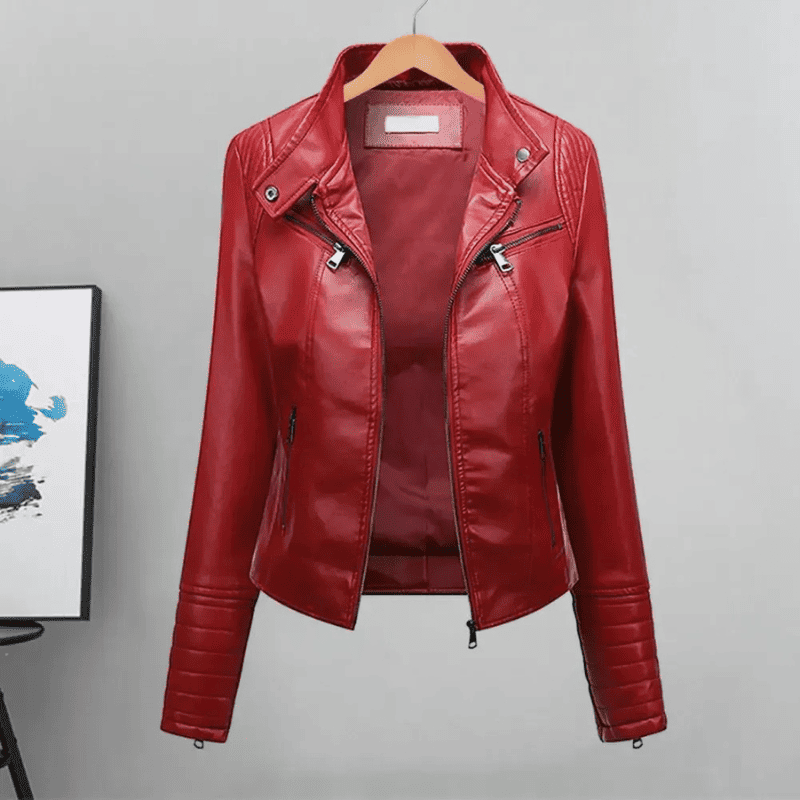 Jaqueta Feminina de Couro - Glam Slim