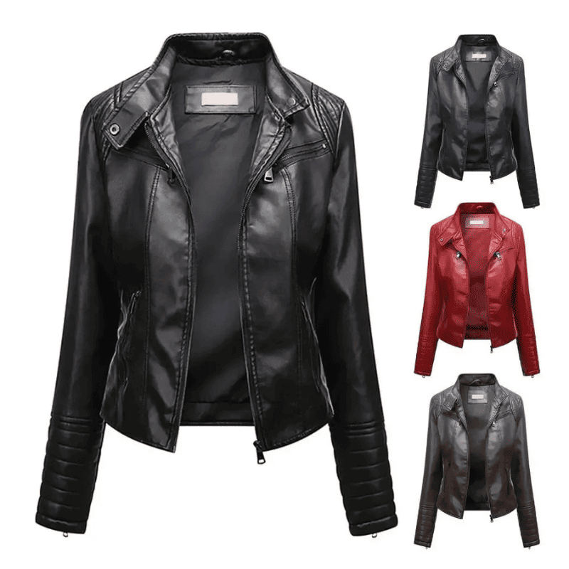 Jaqueta Feminina de Couro - Glam Slim