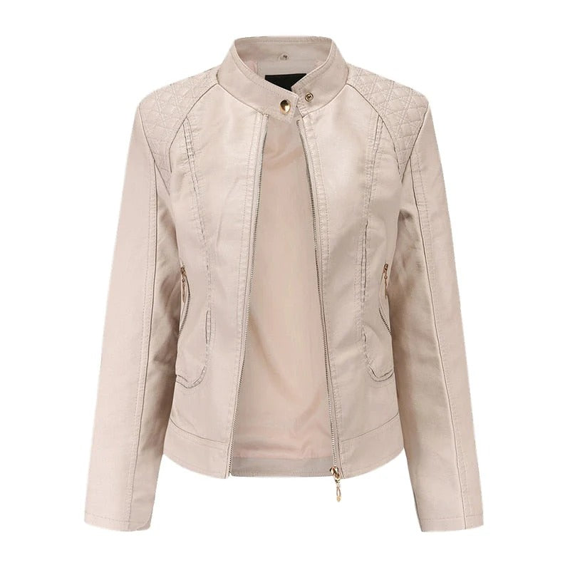 Jaqueta de Couro Feminina - Glam Kely