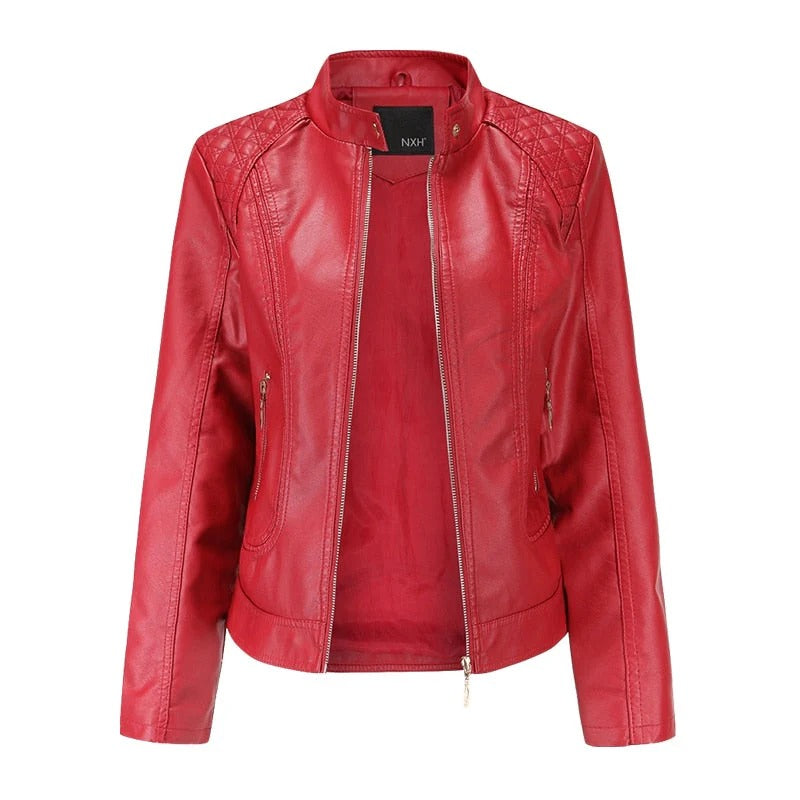 Jaqueta de Couro Feminina - Glam Kely