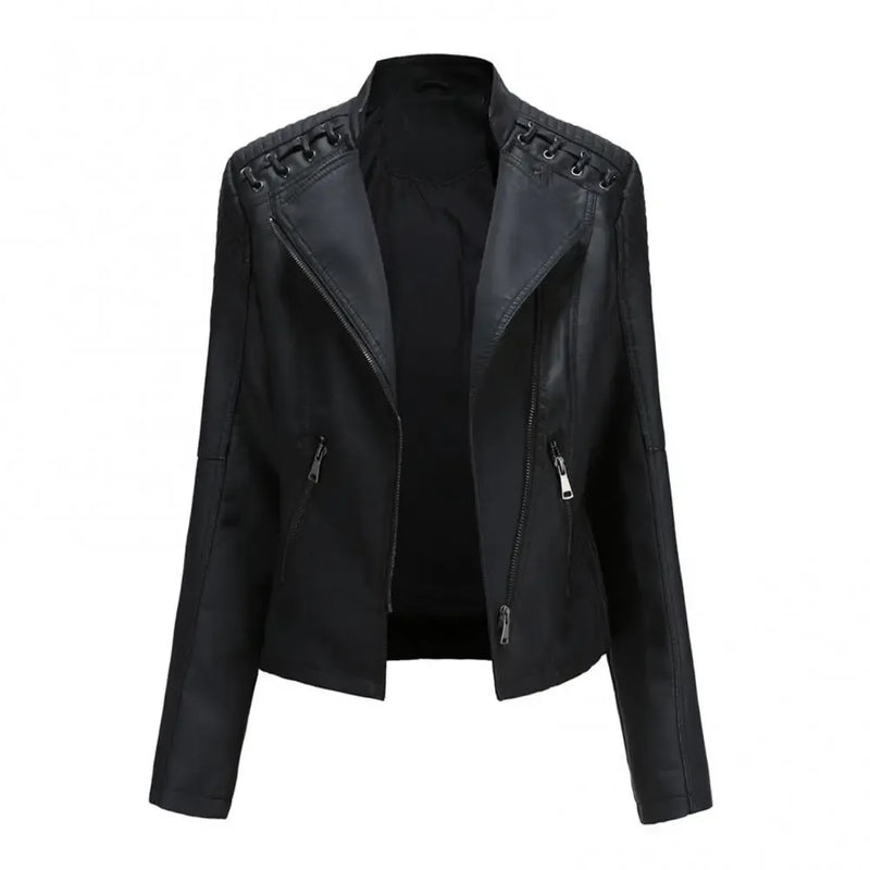 Jaqueta de Couro Feminina Glam Layla