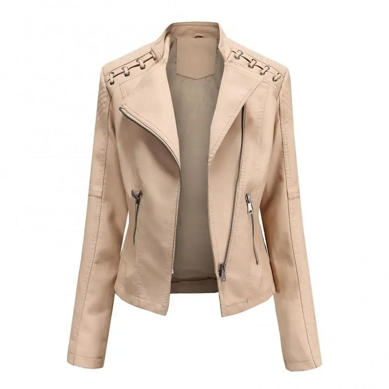 Jaqueta de Couro Feminina Glam Layla