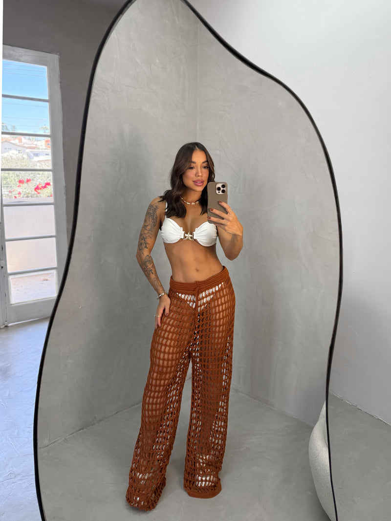Calça Tricô Premium Marrom